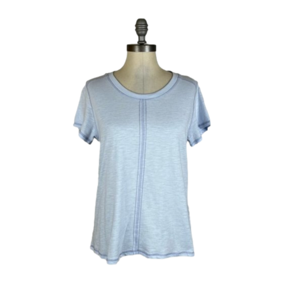 Splendid Blue Seam Basic Tee Blue/Small‎ NWT